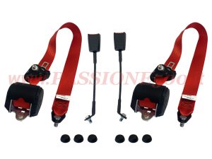 cinture rosso arrotolatore Fiat 500