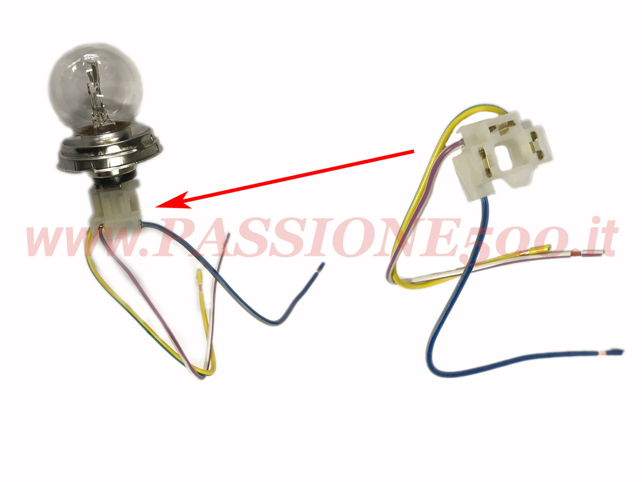 portalampada proiettore anteriore Fiat 500 F L R