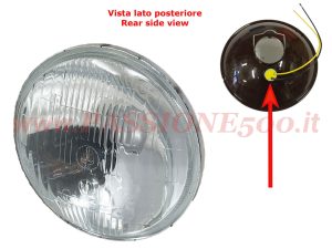 proiettore anteriore posizione Fiat 500 D