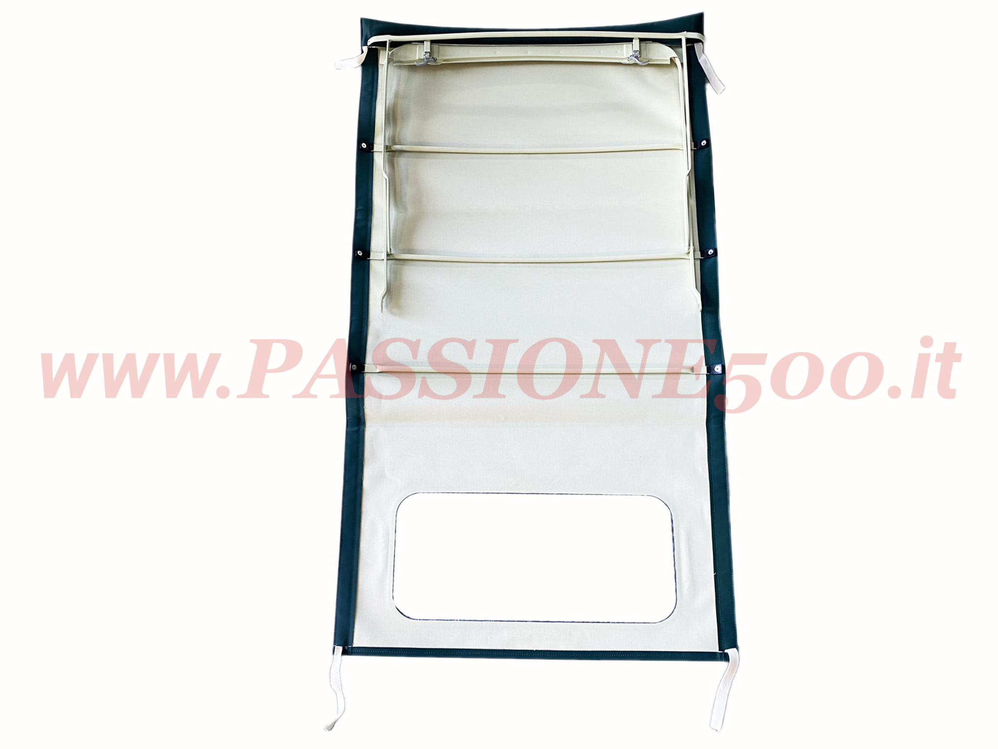 capote lunga completa verde Fiat 500 N D