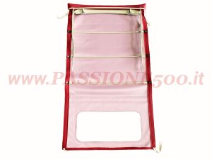 capote lunga completa rosso Fiat 500 N D