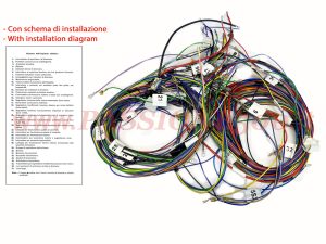 cablaggio impianto elettrico Fiat 500 R