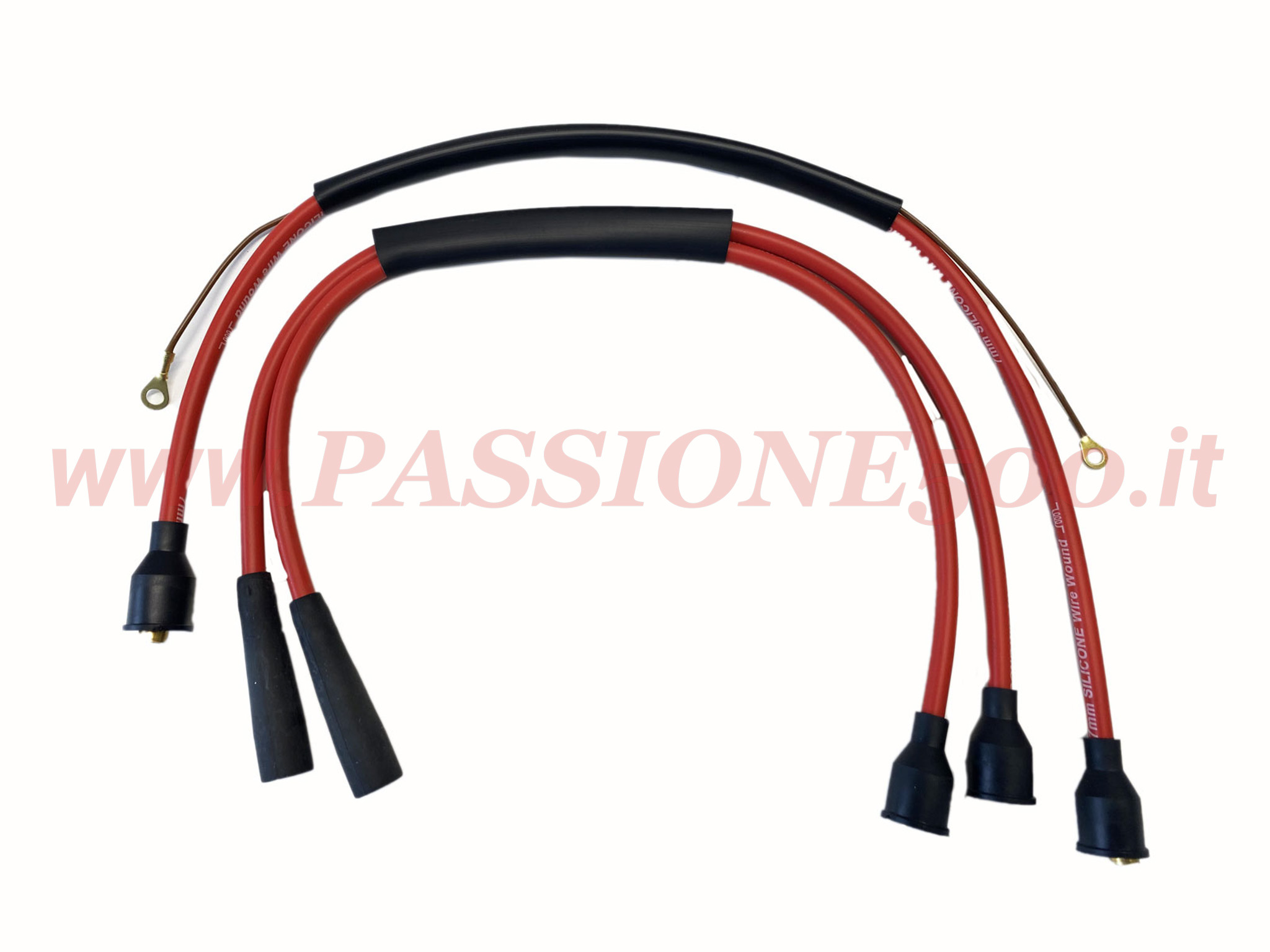 kit cavi candele rossi Fiat 500 Giardiniera