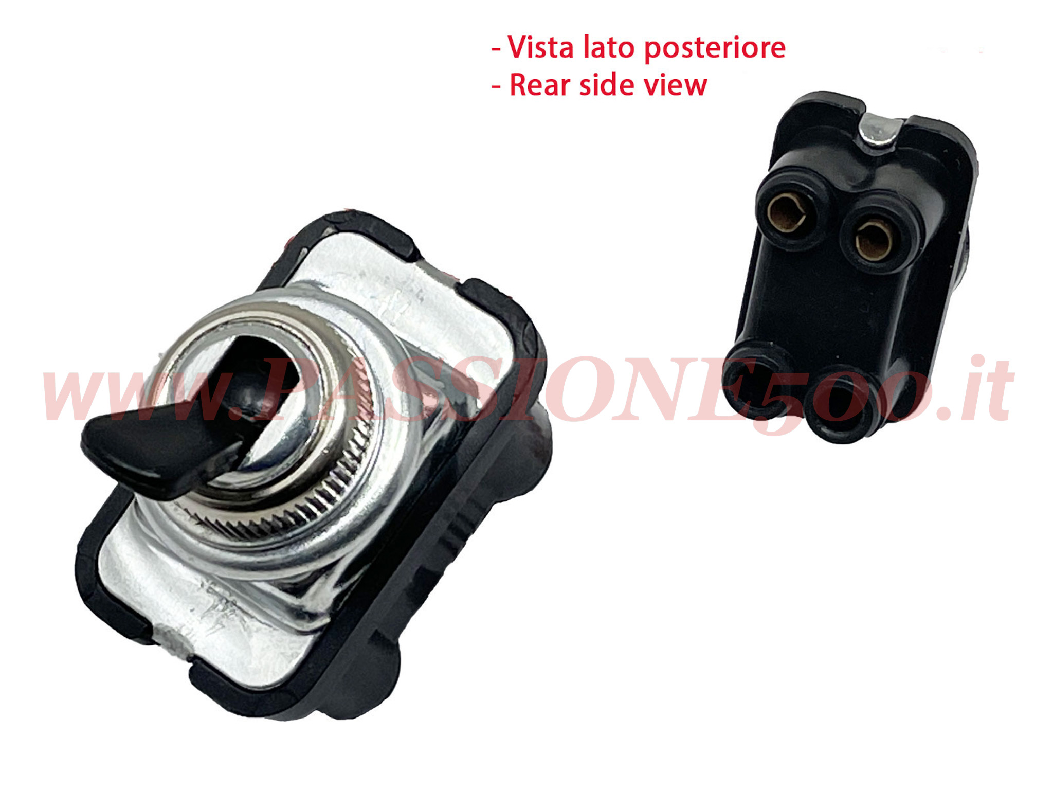 interruttore leva nera luce contachilometri Fiat 500 F
