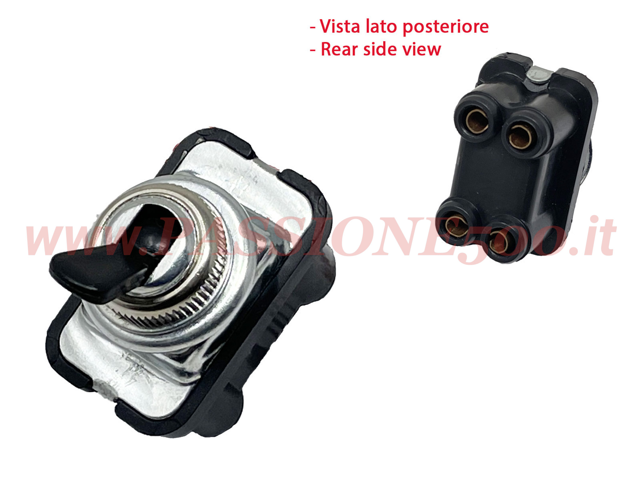 interruttore leva nera tergicristalli Fiat 500 F