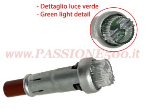 spia cruscotto verde Fiat 500