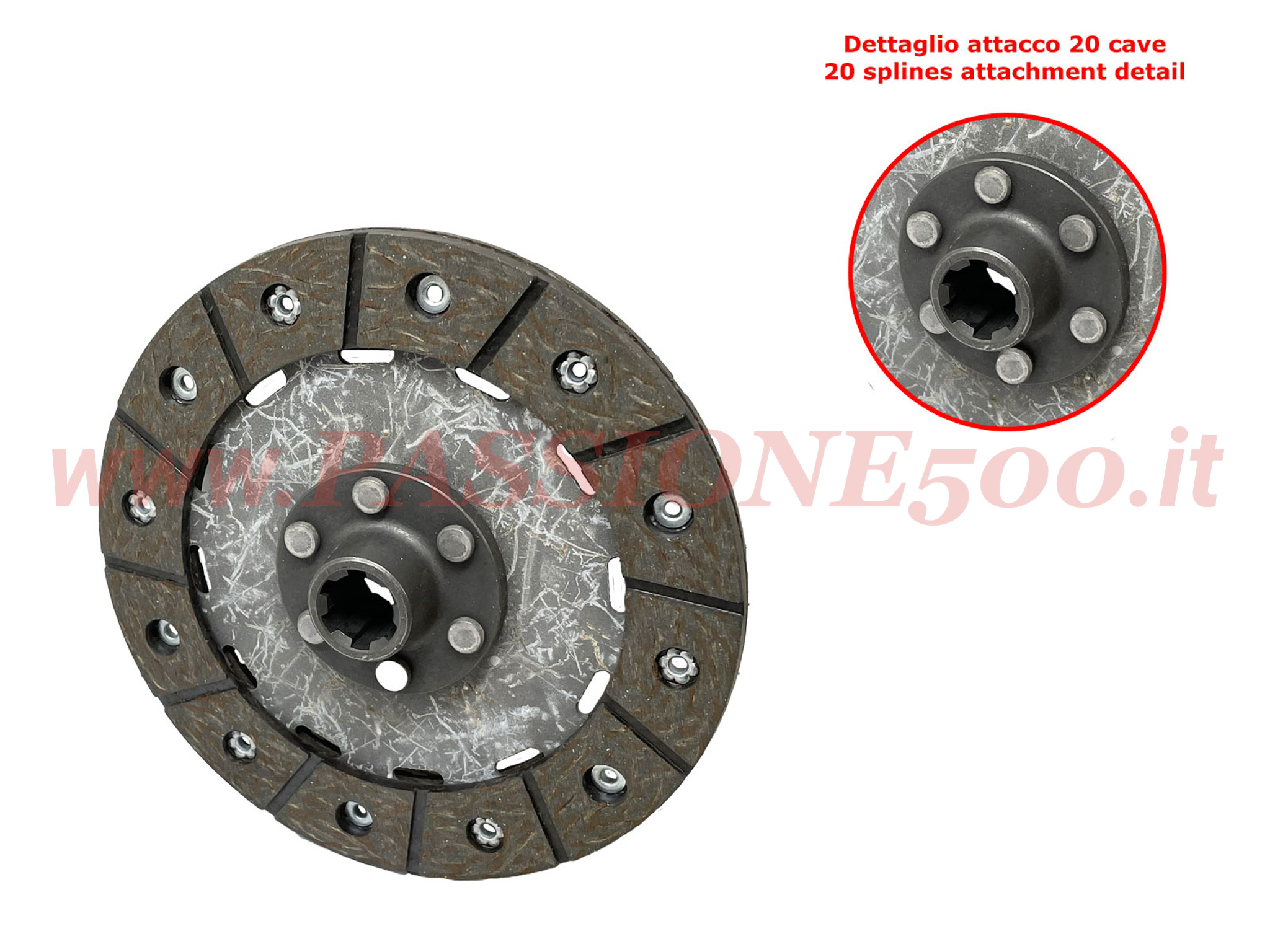 disco frizione 6 cave Fiat 500 N D