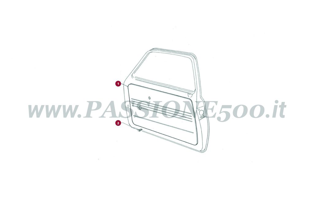 EXPLODED VIEW 8C – Trim panels FIAT 500R