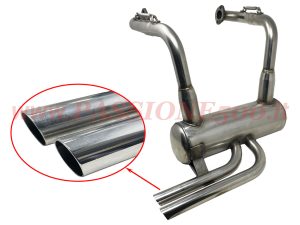 marmitta sportiva acciaio 30 mm Fiat 500