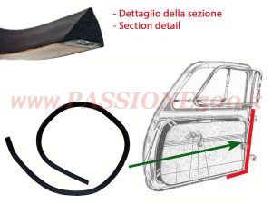 guarnizione battuta porta Fiat 500 D