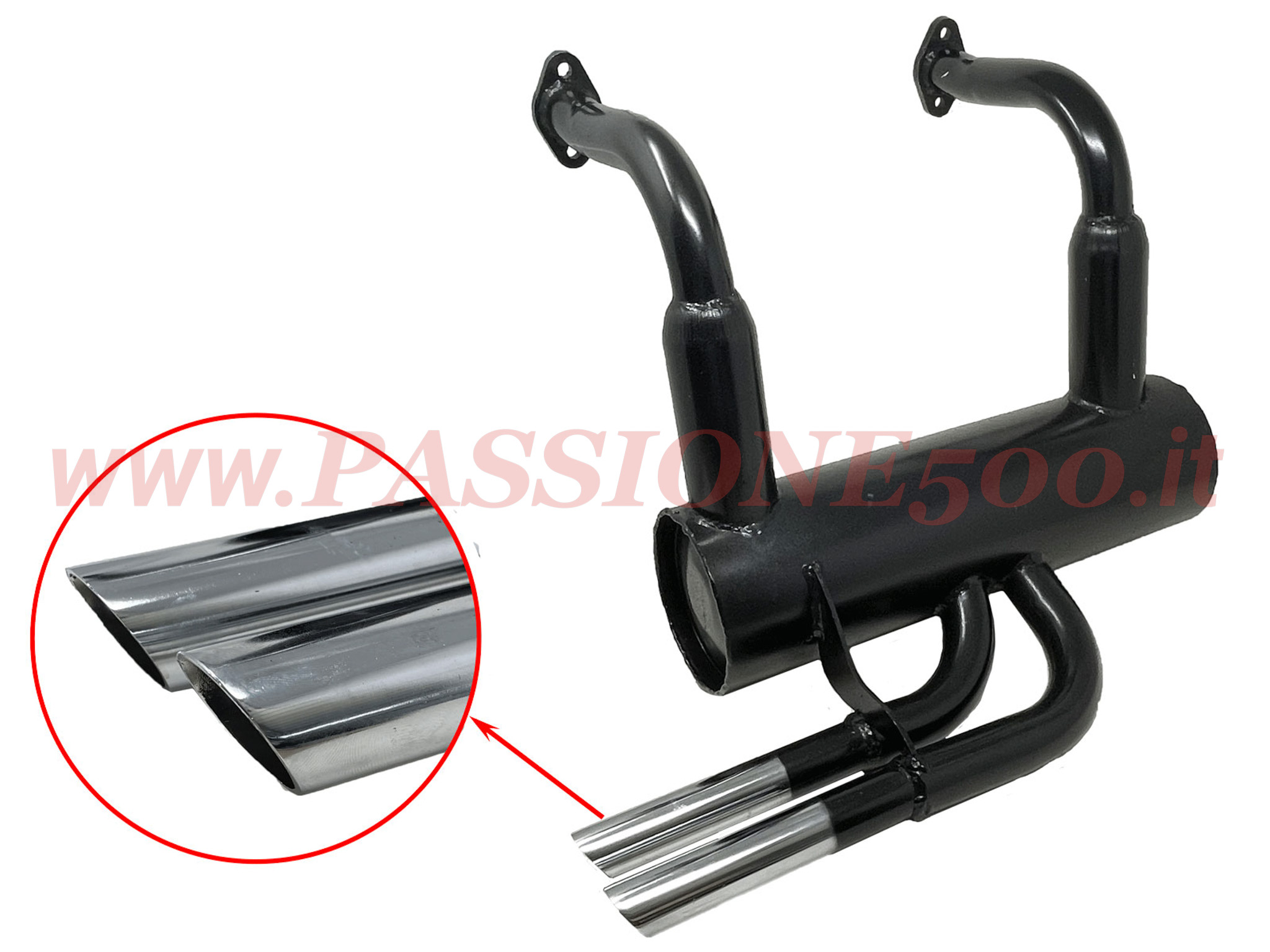 marmitta sportiva 30 mm Fiat 500