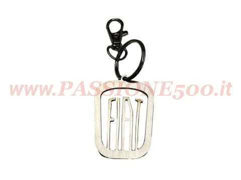 portachiavi inox fiat 500