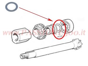 rasamento pignone coppia conica Fiat 500