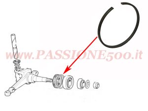anello elastico cuscinetto ruota anteriore Fiat 500 F L R