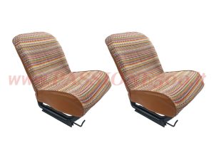 fodere coprisedili anteriori ocra Fiat 500