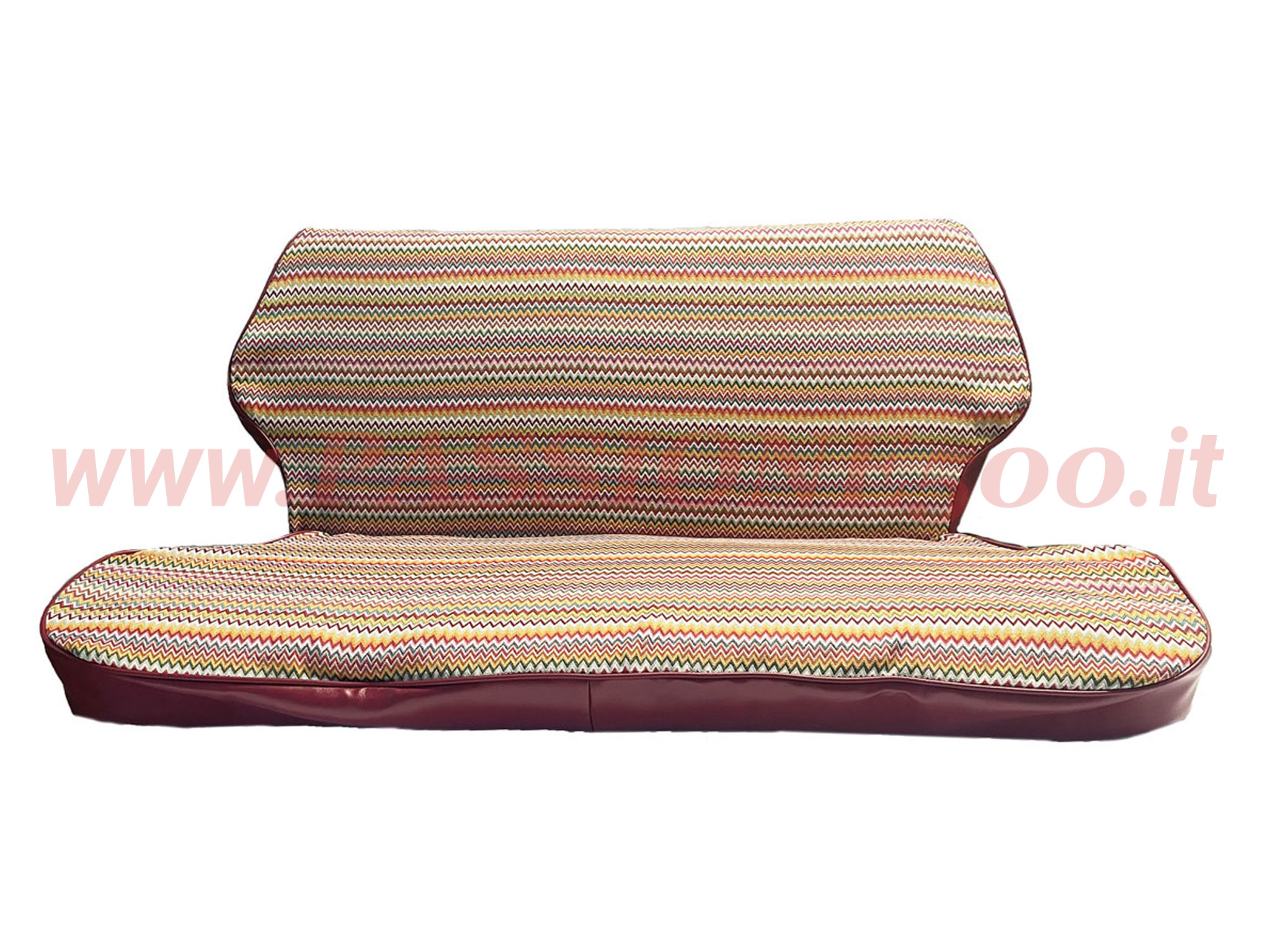 fodere coprisedili posteriori bordeaux Fiat 500