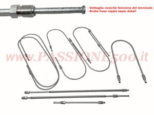 kit tubi freno metallo Fiat 500 N