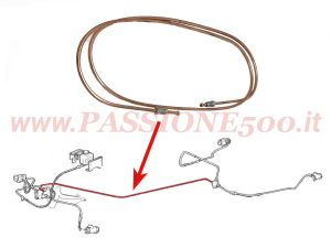 tubo freno rame collegamento Fiat 500 F L R