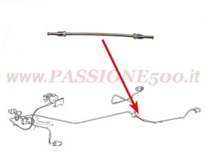tubo raccordo flessibile posteriore sinistro Fiat 500 F L R