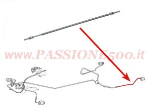 tubo flessibile cilindretto posteriore sinistro Fiat 500 F L R
