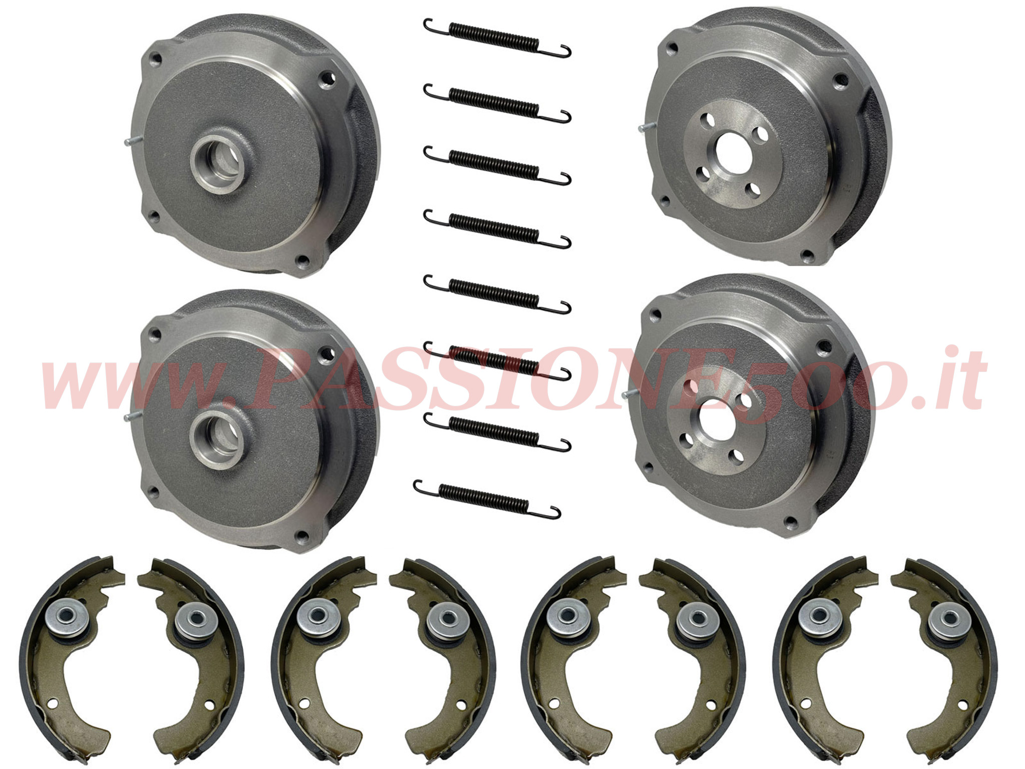 kit impianto frenante attrito fiat 500 F L R