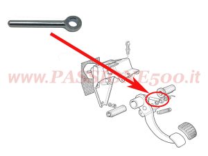 puntale pedaliera pompa freni Fiat 500 R