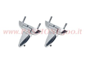coppia cerniere cromate modifica cofano posteriore Fiat 500