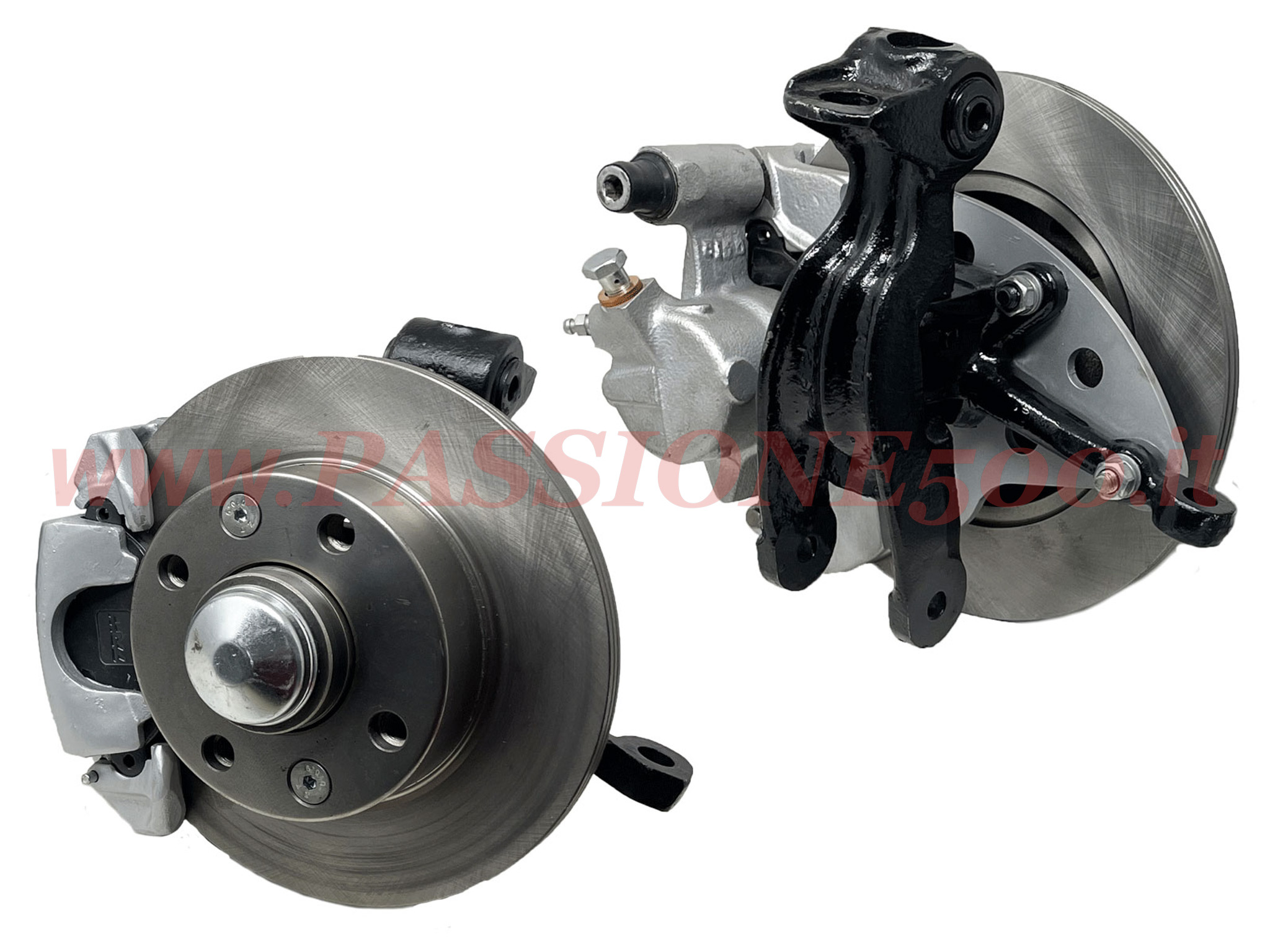 Kit freni a disco anteriori con perni fusi Fiat 500