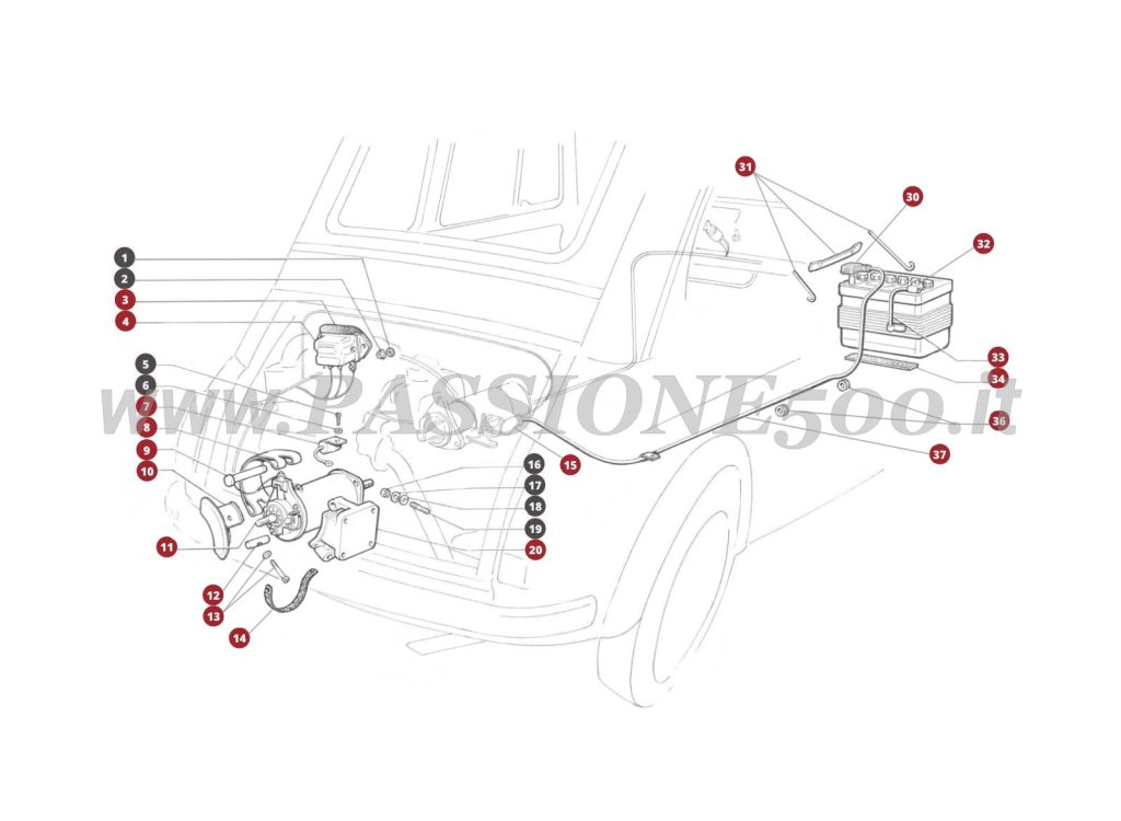 ESPLOSO 34M โ Generazione di corrente FIAT 500R
