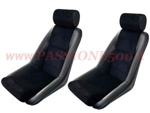 sedili sportivi neri Fusina Fiat 500