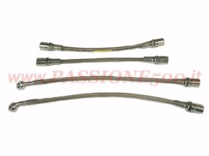 kit tubi freno aeronautici grigio Fiat 500 F L R