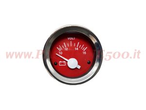 strumento voltmetro rosso Fiat 500
