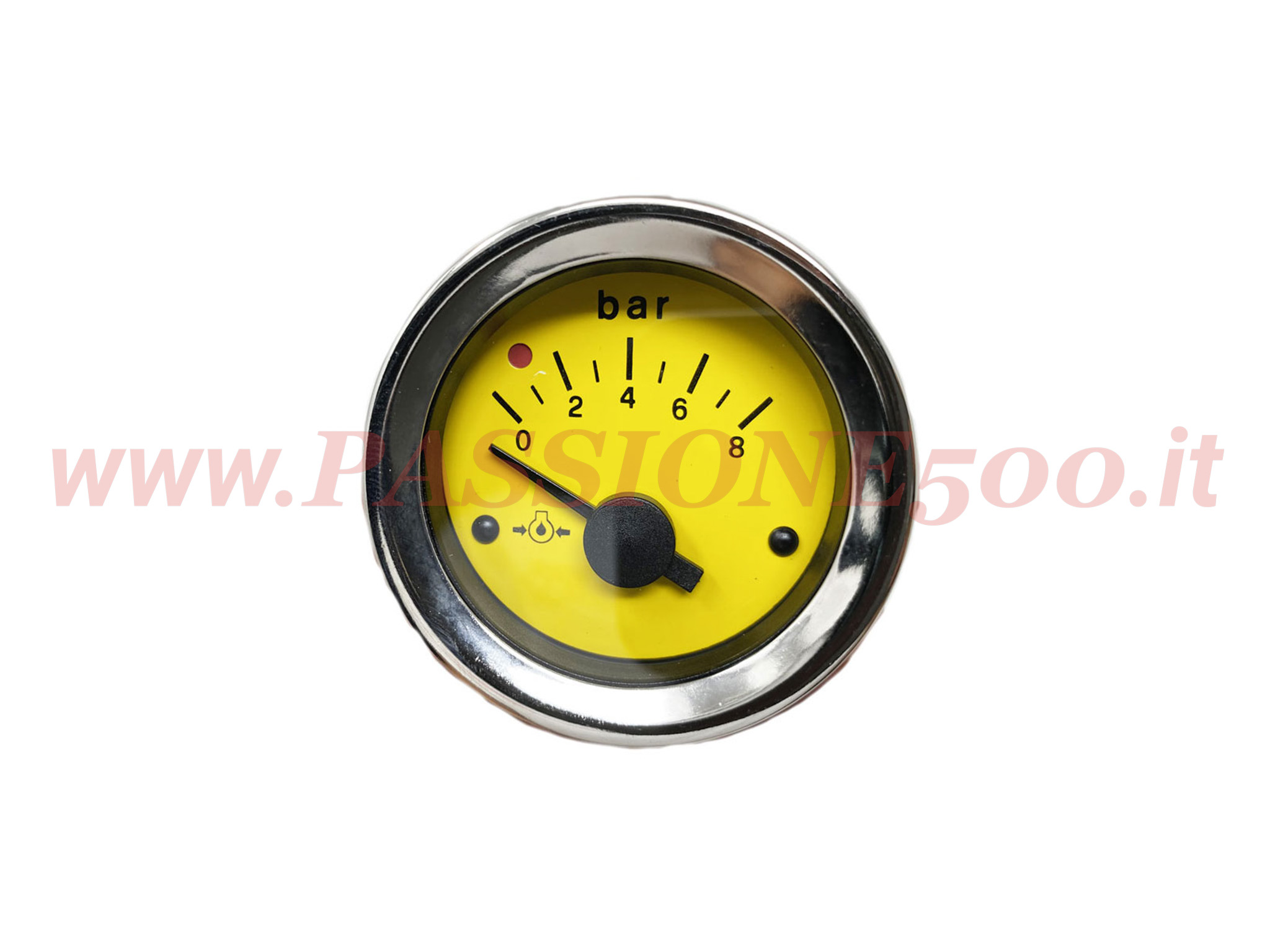 strumento pressione olio giallo Fiat 500