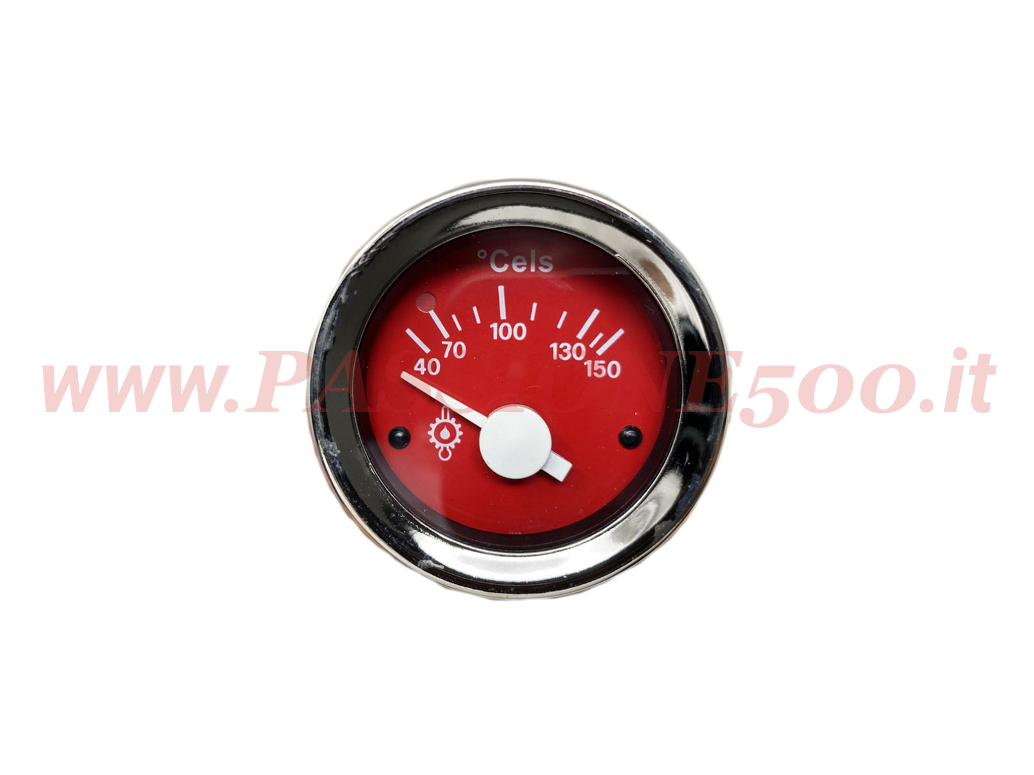 strumento temperatura olio rosso Fiat 500