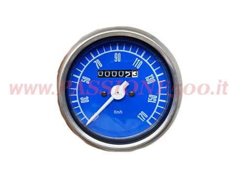 strumento contachilometri blu Fiat 500