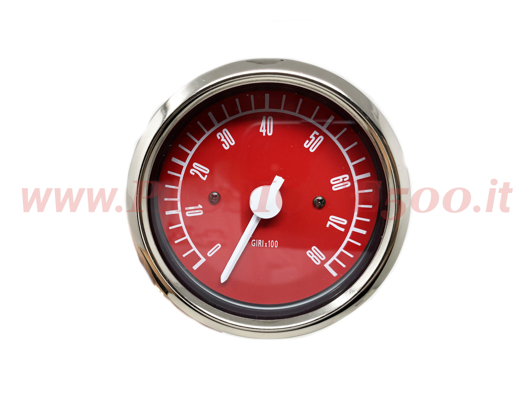 strumento contagiri rosso Fiat 500