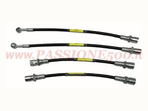kit tubi freno aeronautici nero Fiat 500 F L R