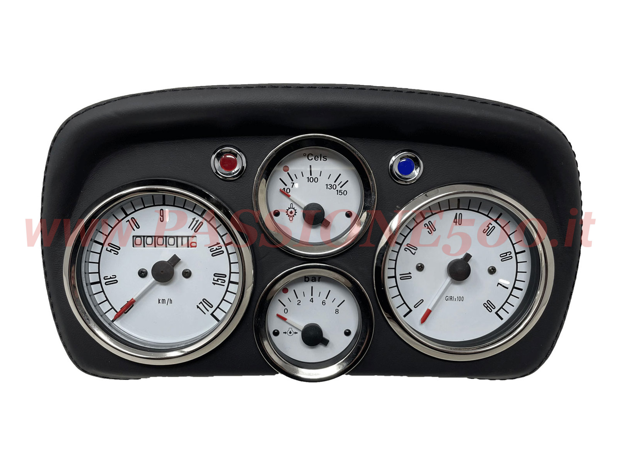 Tachimetro Contachilometri Sportivo Bianco Fiat 500 L