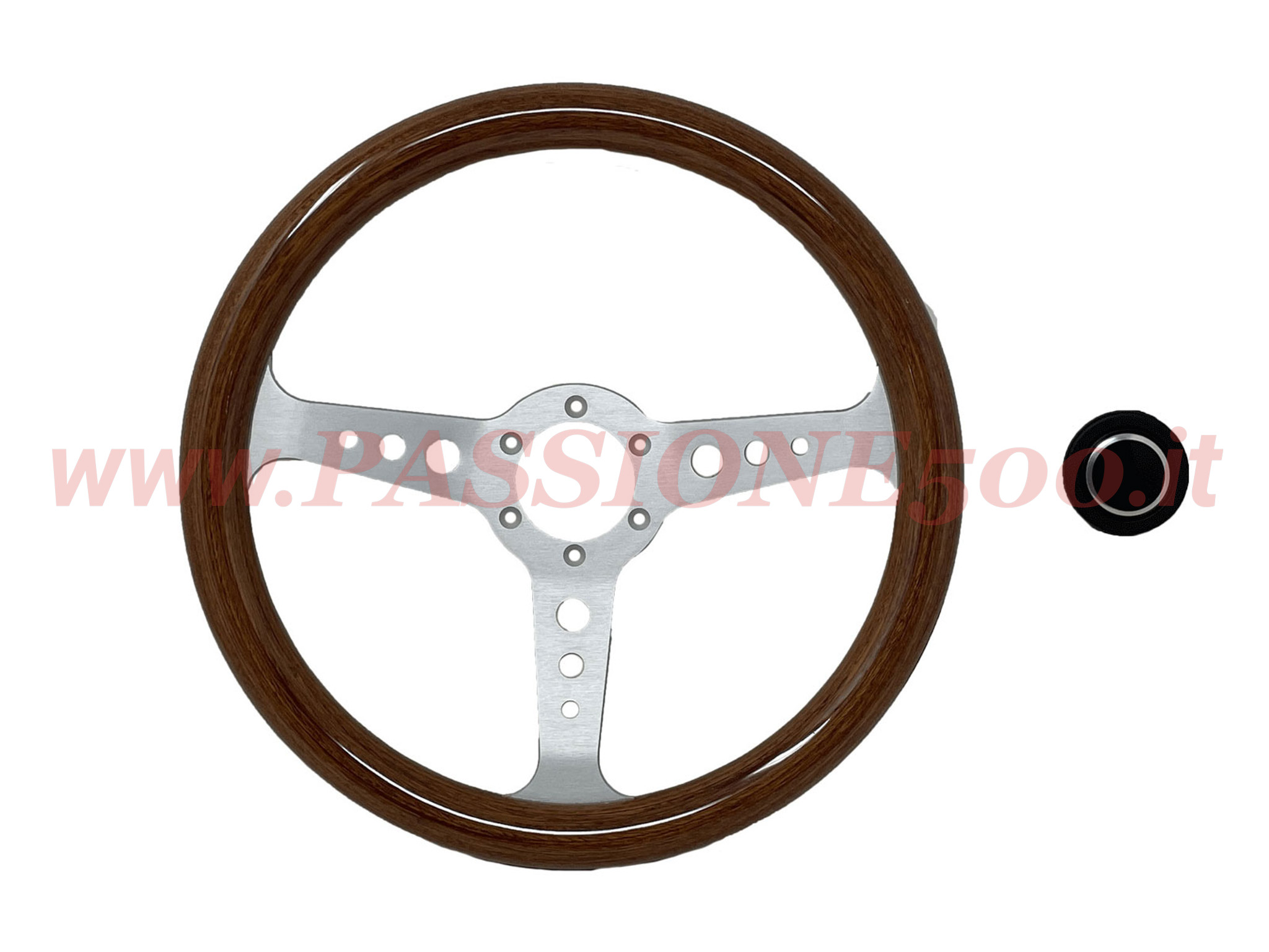 volante sportivo mogano 32 cm Fiat 500