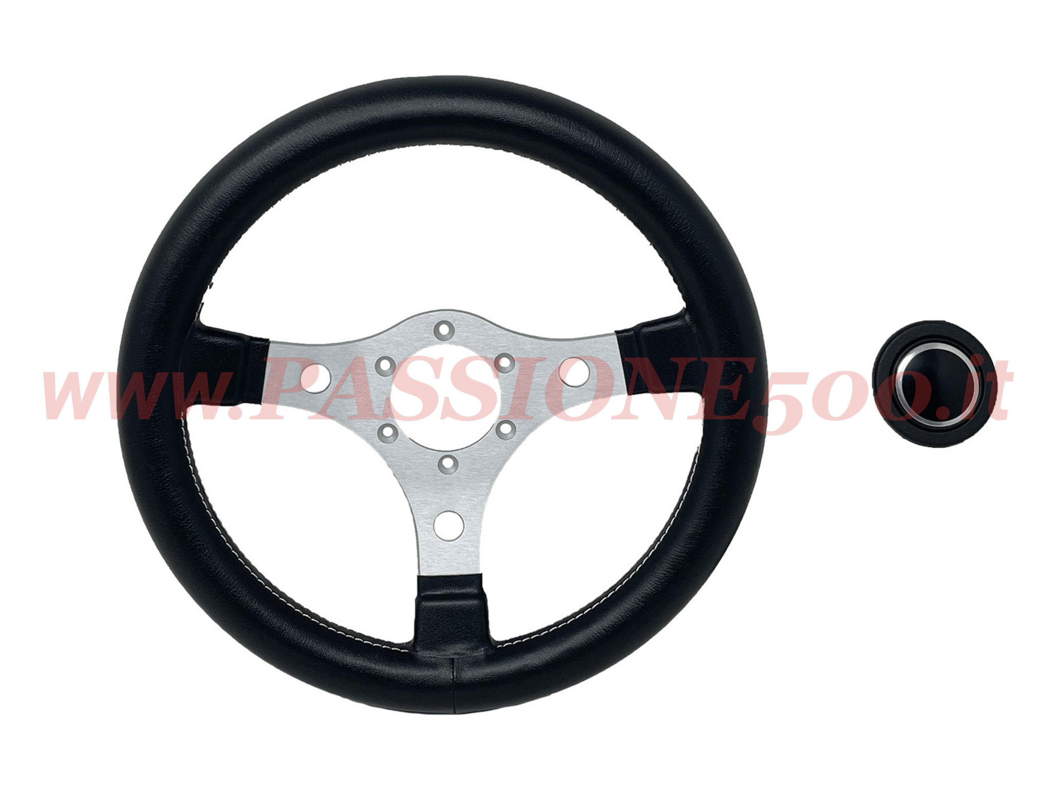 volante sportivo nero 32 cm Fiat 500