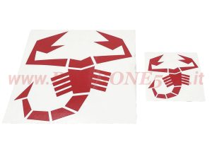 adesivi abarth rosso Fiat 500