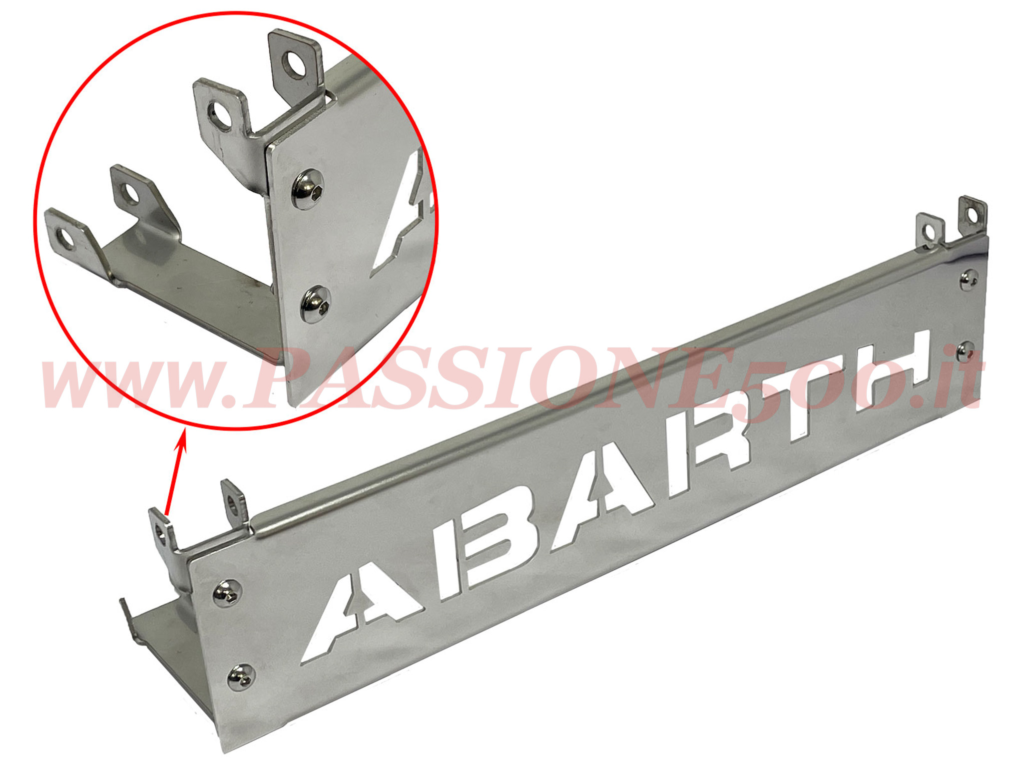 griglia alzacofano abarth Fiat 500