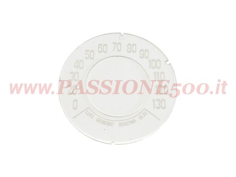 vetrino contachilometri scala maggioarata 130 km/h fiat 500