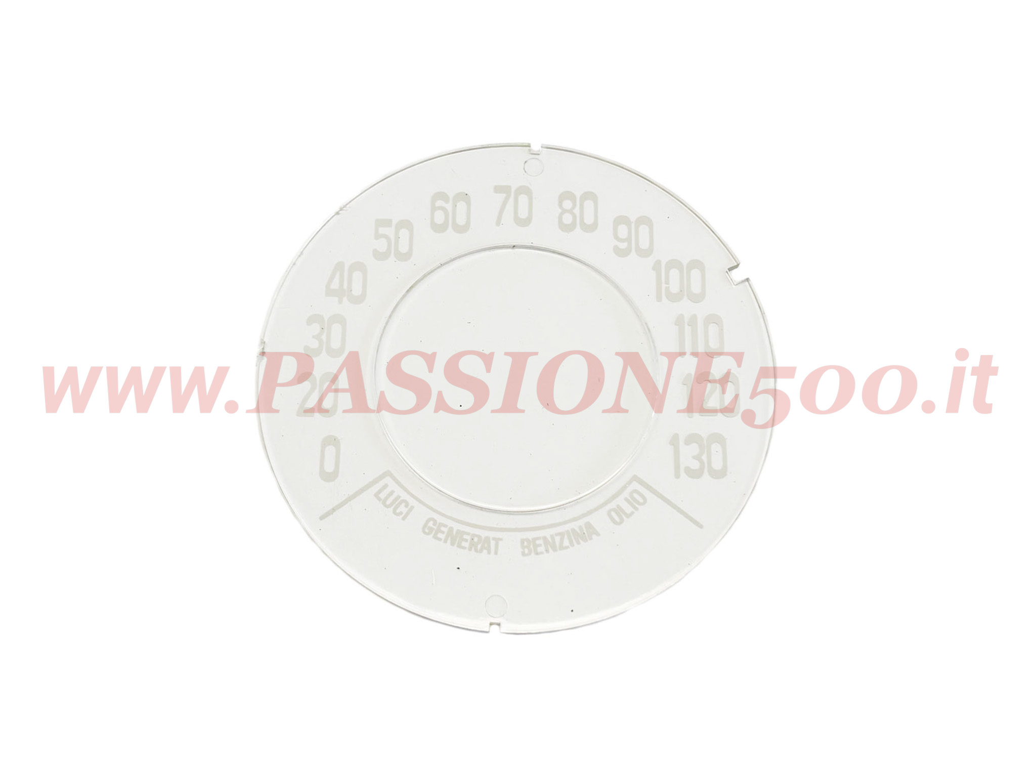 vetrino contachilometri scala maggioarata 130 km/h fiat 500