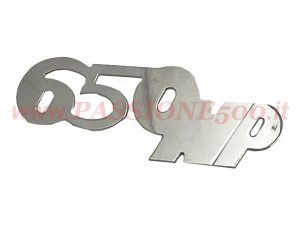 Fregio scritta giannini 650 np cofano motore Fiat 500