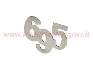 Fregio scritta abarth 6,5 x 5 cm Fiat 500