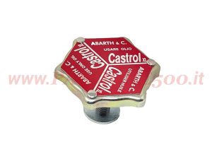 Tappo abarth rosso coperchio punterie Fiat 500