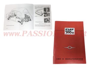 libretto uso e manutenzione Fiat 500 N