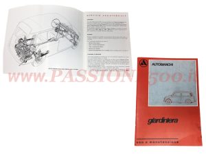 libretto uso e manutenzione Autobianchi 500 Giardiniera