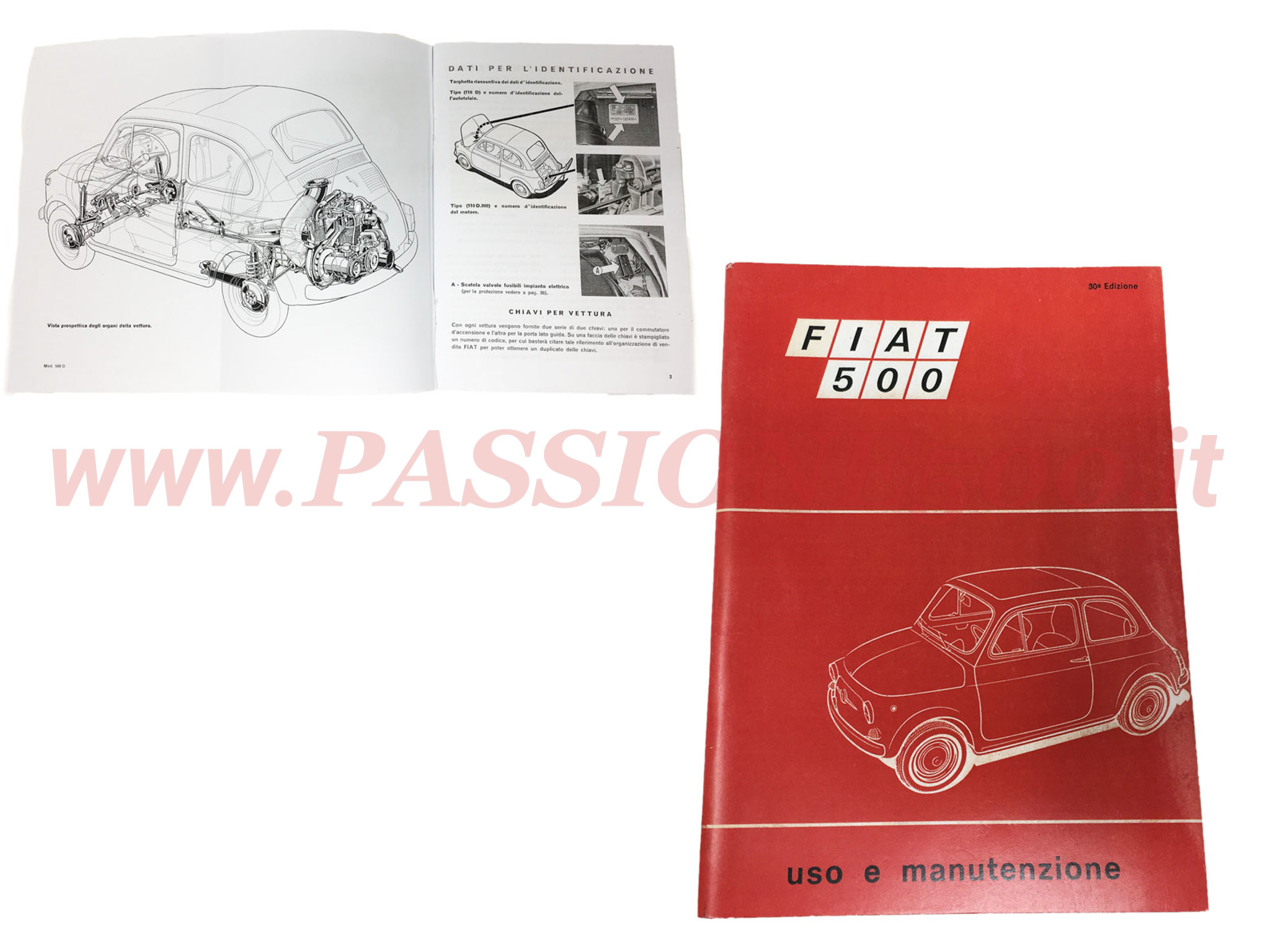 libretto uso e manutenzione Fiat 500 F